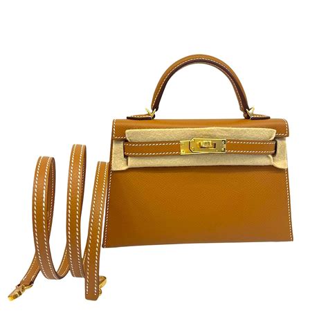 hermes mini kelly brown